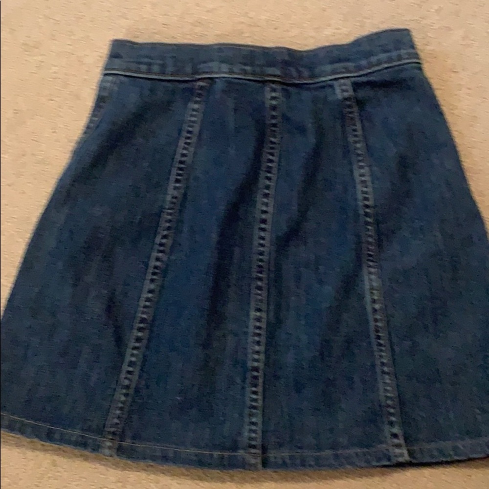 J Crew/madewell button denim mini skirt size 23 - Picture 2 of 3